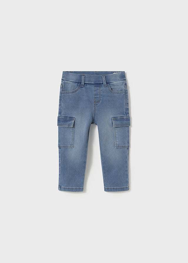 Jeans lungo cargo baby maschio