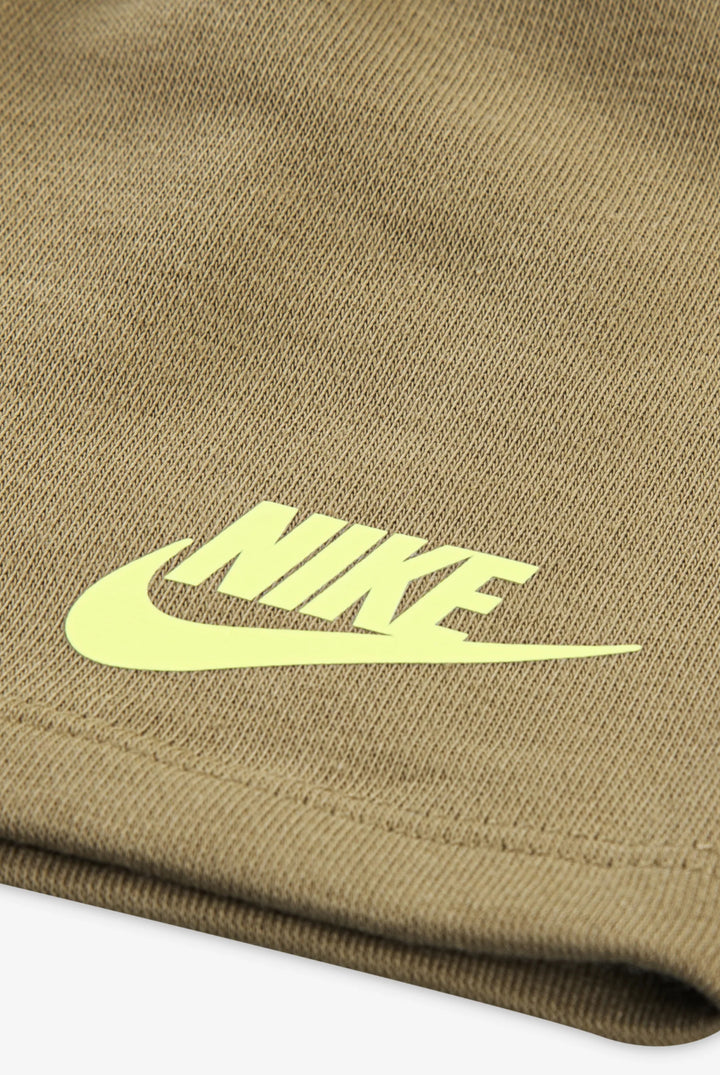 Completo 2 pezzi pantalone e t-shirt beige bambino nike