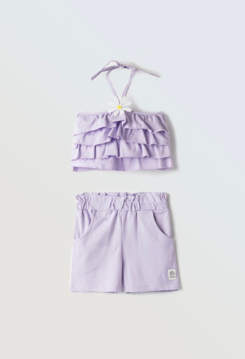 Girl's top and shorts set