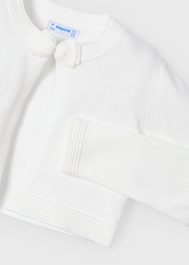 Cardigan basico in maglia bambina