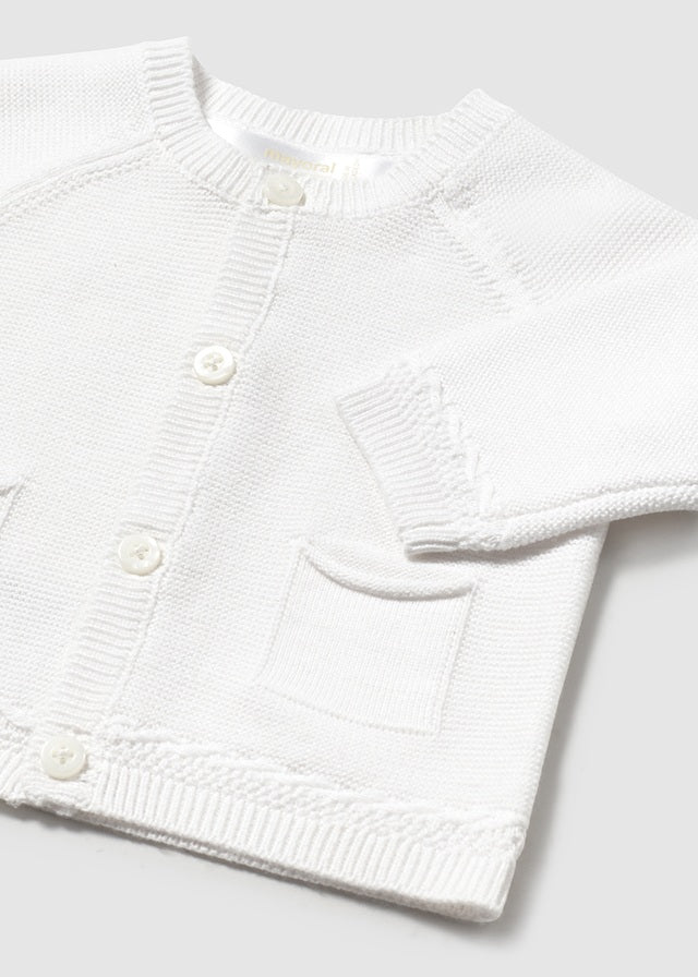 Giacca modello cardigan neonato