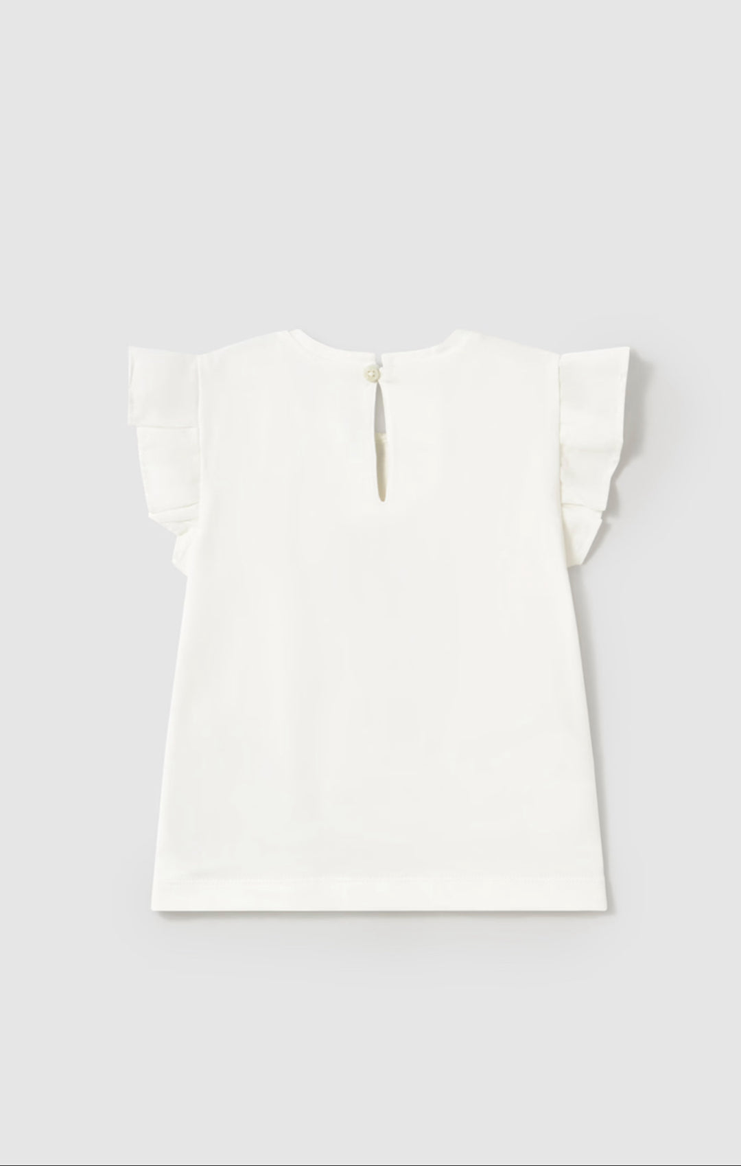 Maglietta manica volant baby femmina
