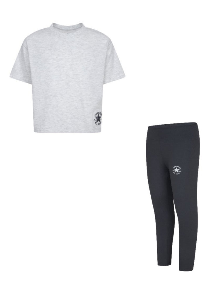 Converse girl t-shirt and leggings set