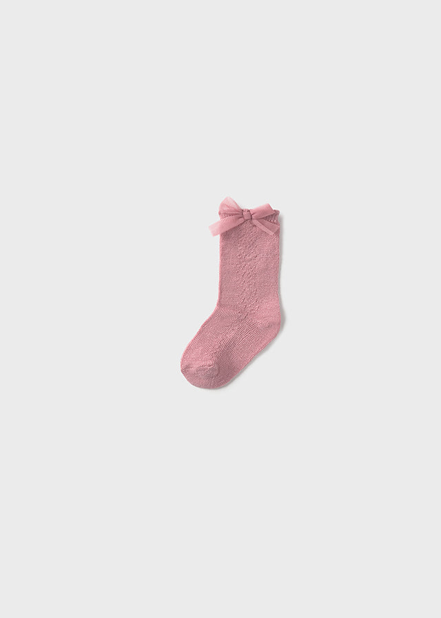 Calze con fiocco baby femmina