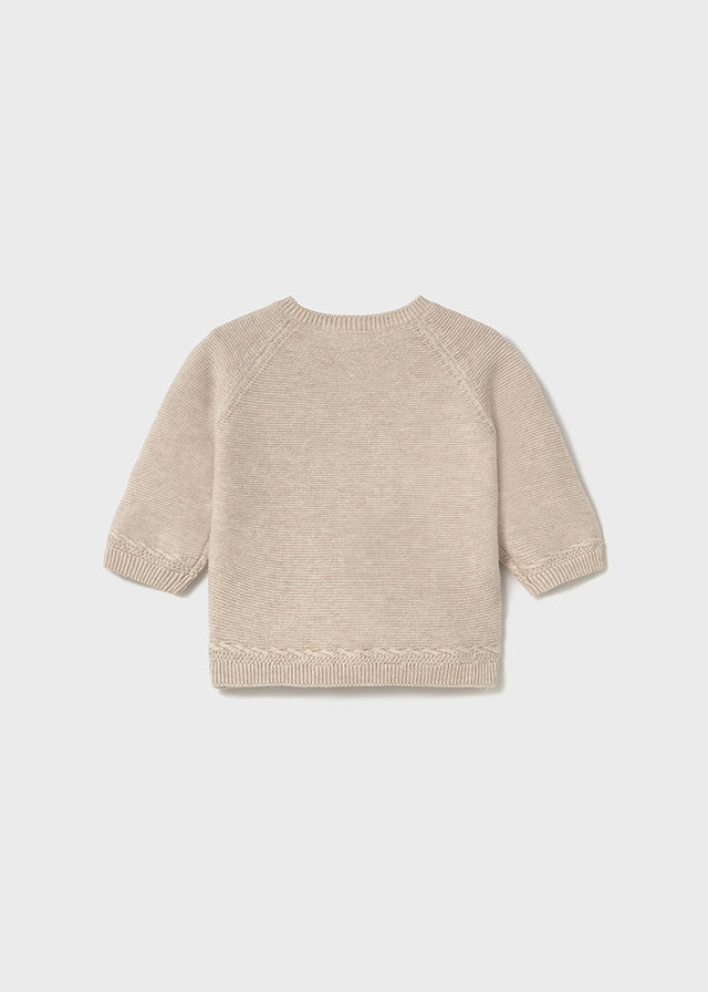 Giacca modello cardigan neonato