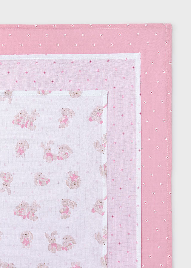 Set of 3 Better Cotton newborn gauzes