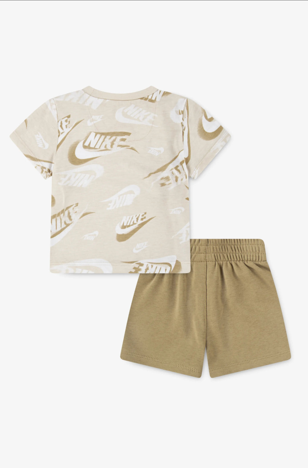 Completo 2 pezzi pantalone e t-shirt beige bambino nike