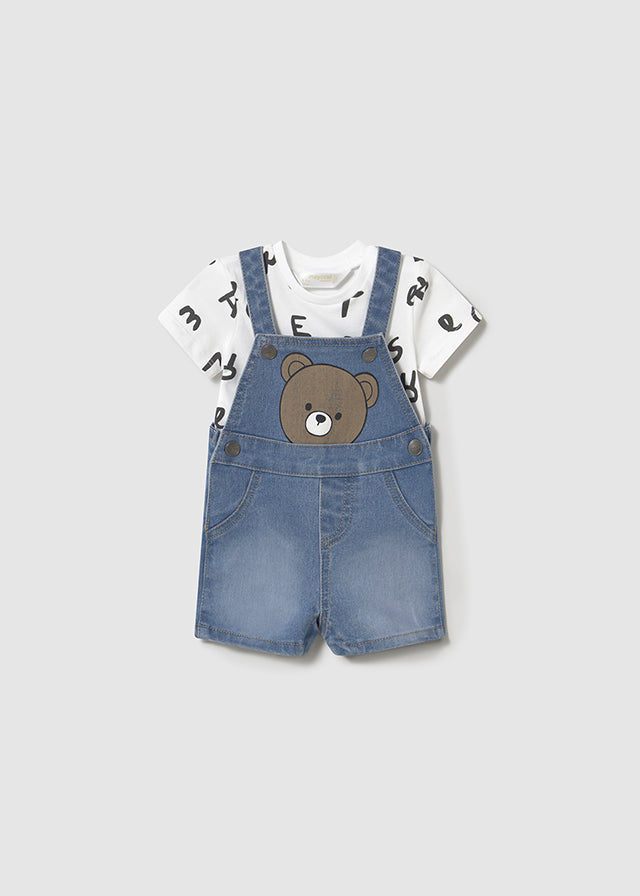Baby overalls and t-shirt set