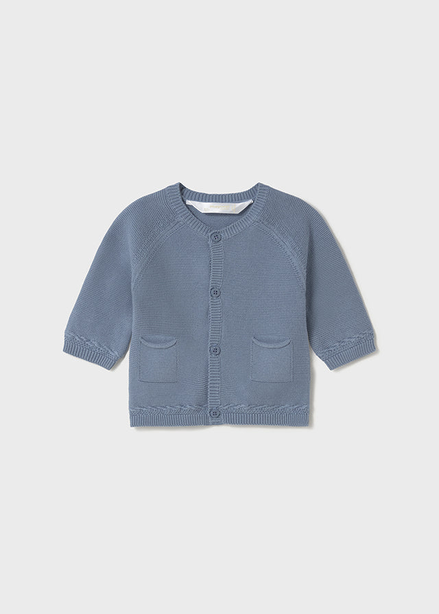 Giacca modello cardigan neonato