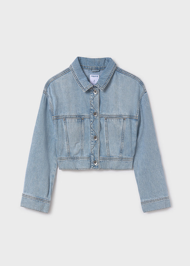 Girl's short denim jacket
