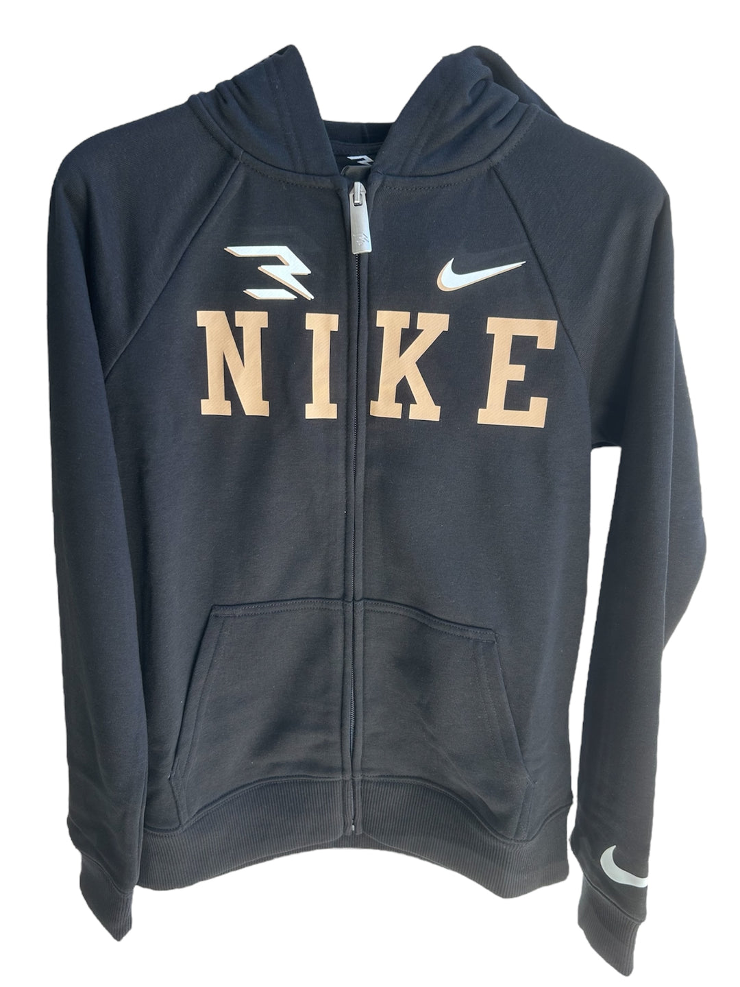 Felpa nike con zip e cappuccio in cotone ragazzo