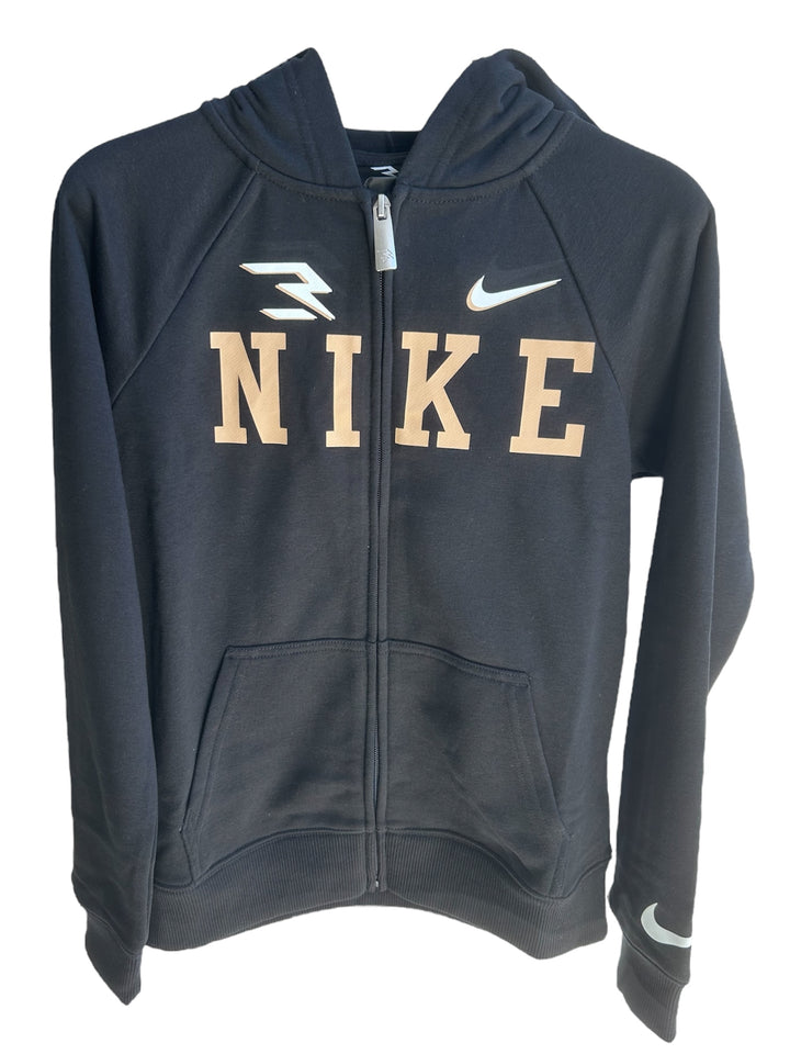 Felpa nike con zip e cappuccio in cotone ragazzo