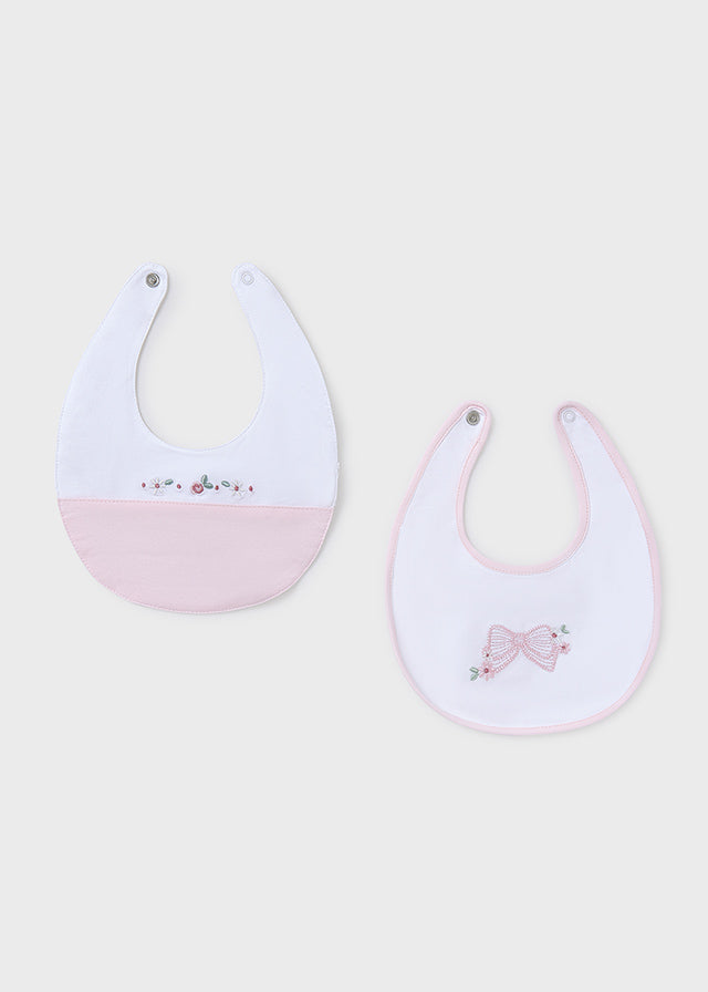 Set 2 bavaglini impermeabili neonata