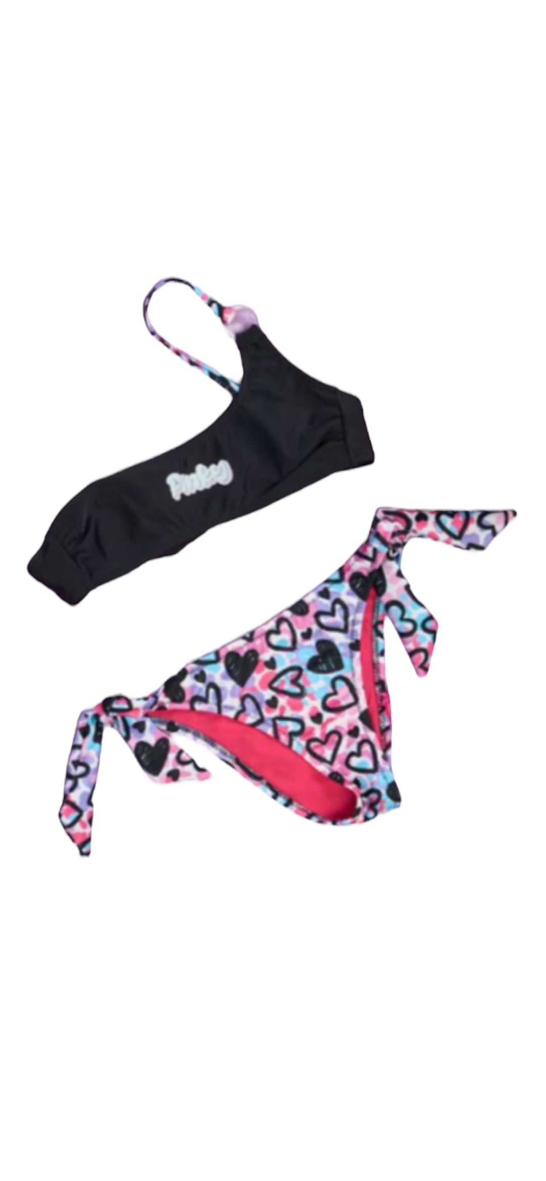 Costume due pezzi monospalla bambina Piccole monelle