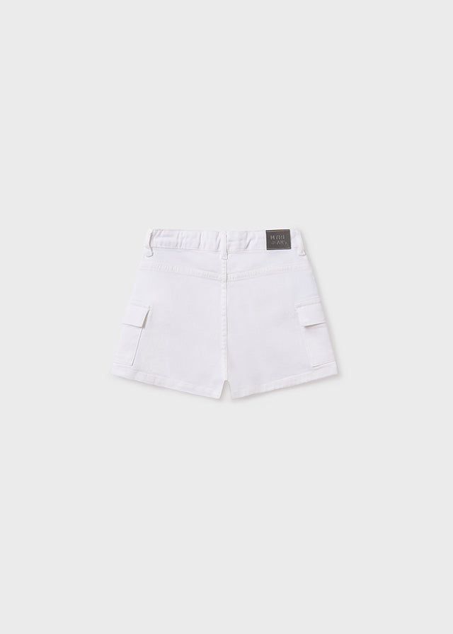 Girl's twill cargo shorts