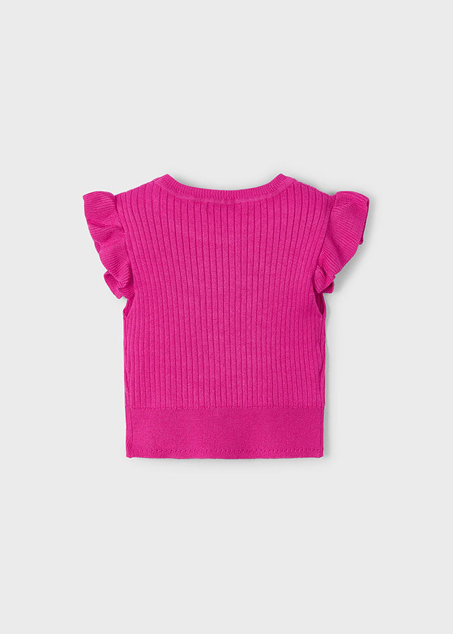 Top tricot costine bambina