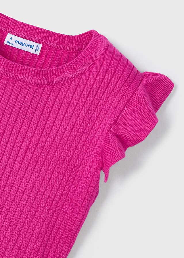 Top tricot costine bambina