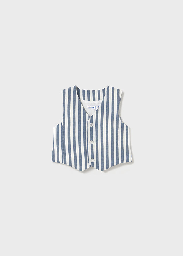 Gilet elegante lino baby maschio