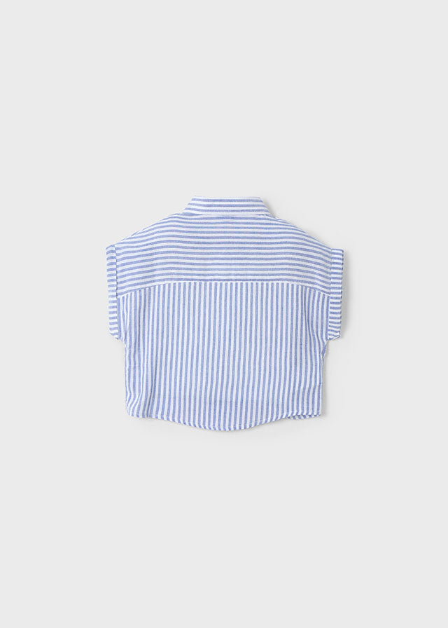 Blusa con top righe bambina