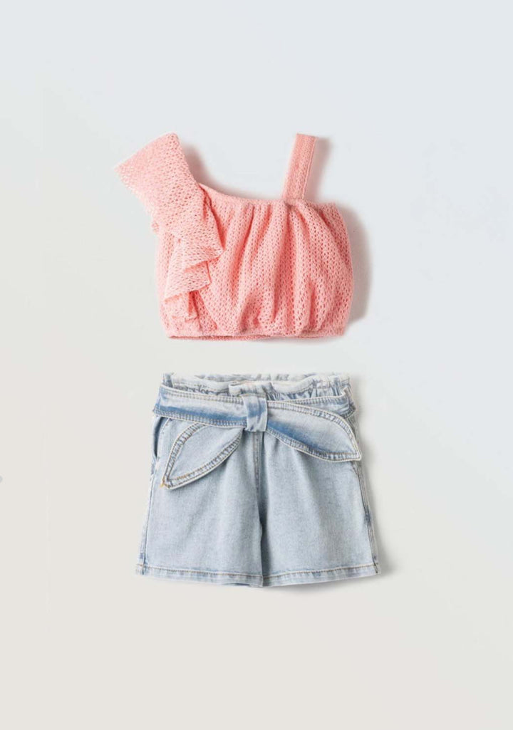 Girl's top and shorts set