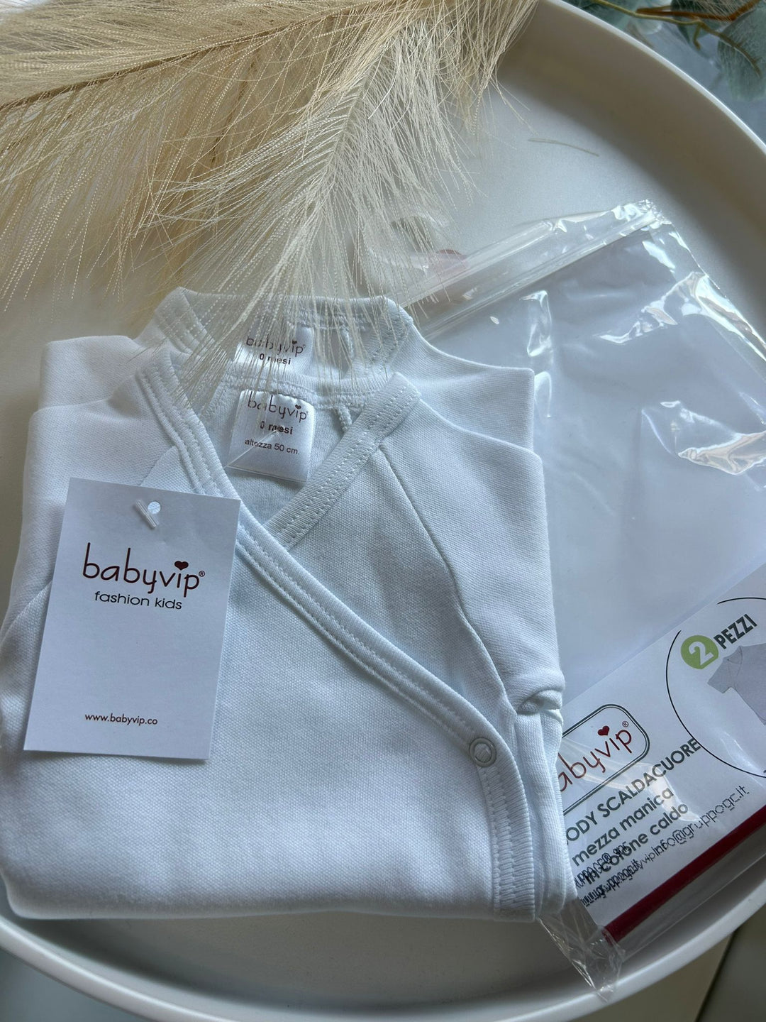 Body scaldacuore mezza manica in cotone antipanico Baby Vip