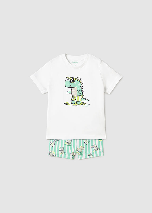Completo costume e maglietta protezione solare baby maschio