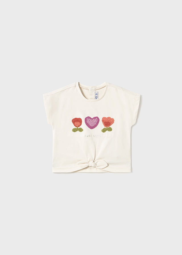 Maglietta applicazioni baby femmina