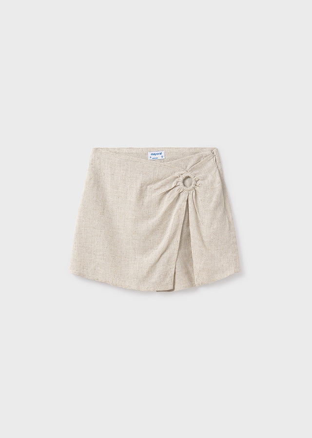 Girl's linen pant skirt