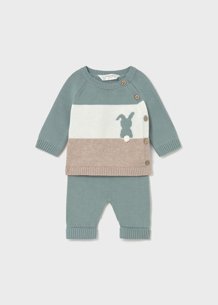 Completo pantalone e maglione neonato Mayoral