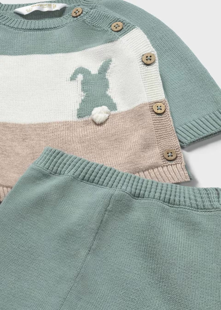 Completo pantalone e maglione neonato Mayoral
