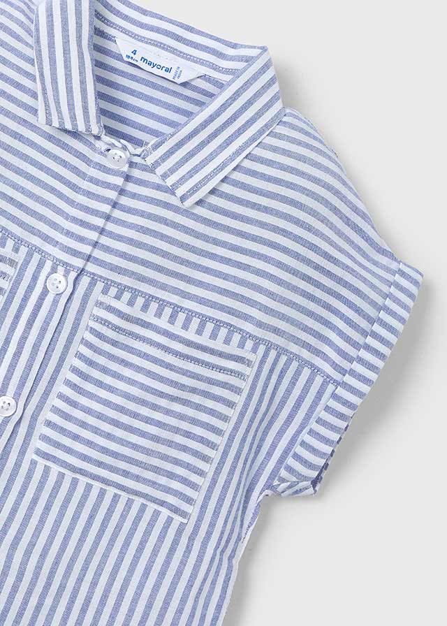 Blusa con top righe bambina