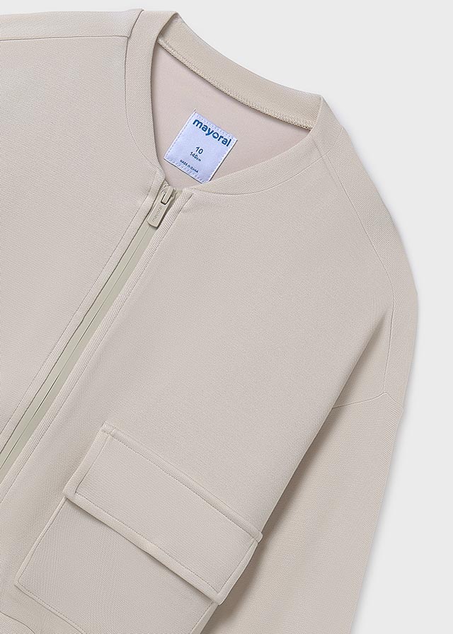 Girl's sweatshirt with zip pockets