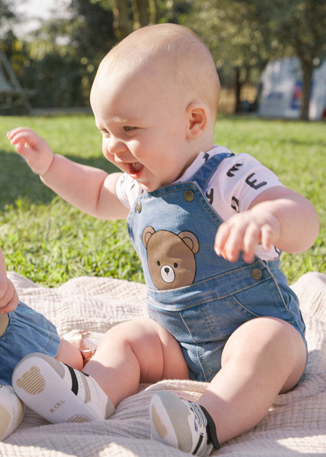 Baby overalls and t-shirt set