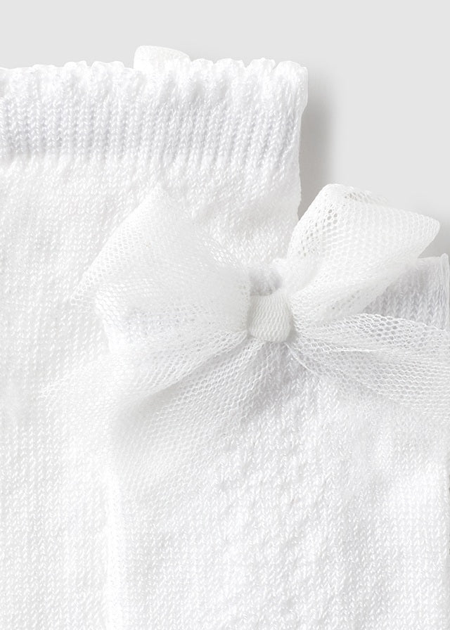 Calze con fiocco baby femmina