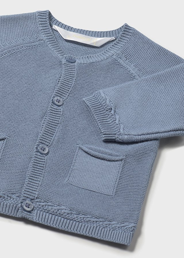 Giacca modello cardigan neonato