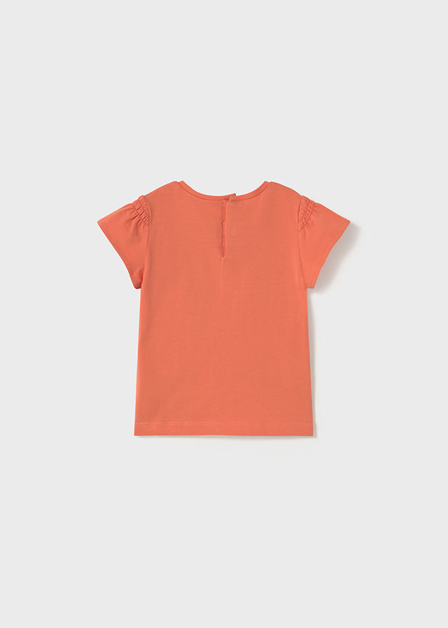 Maglietta applicazione rilievo baby femmina