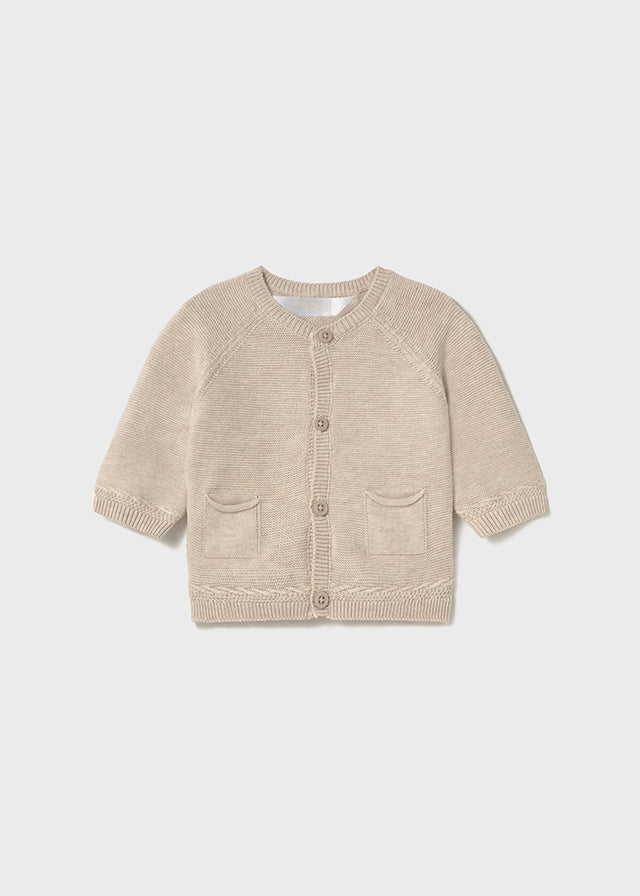 Giacca modello cardigan neonato