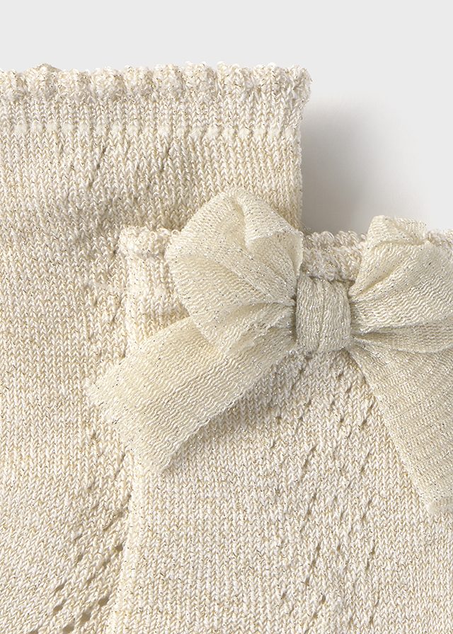 Calze con fiocco baby femmina