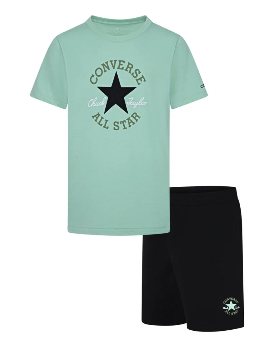 Completo maglietta con grafica e pantaloncino ragazzo