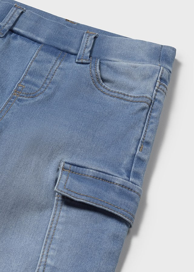 Jeans lungo cargo baby maschio