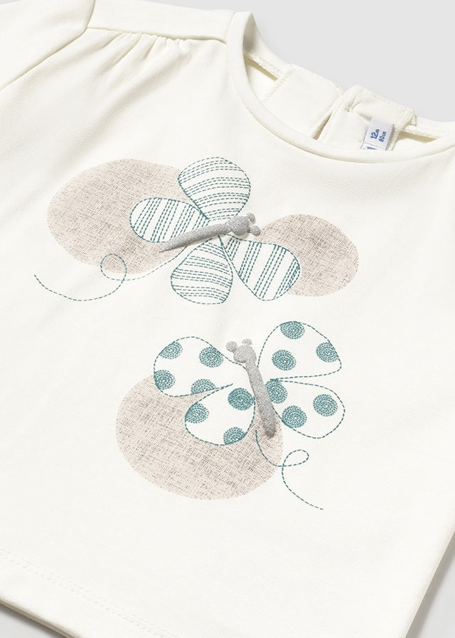 Maglietta farfalle baby femmina