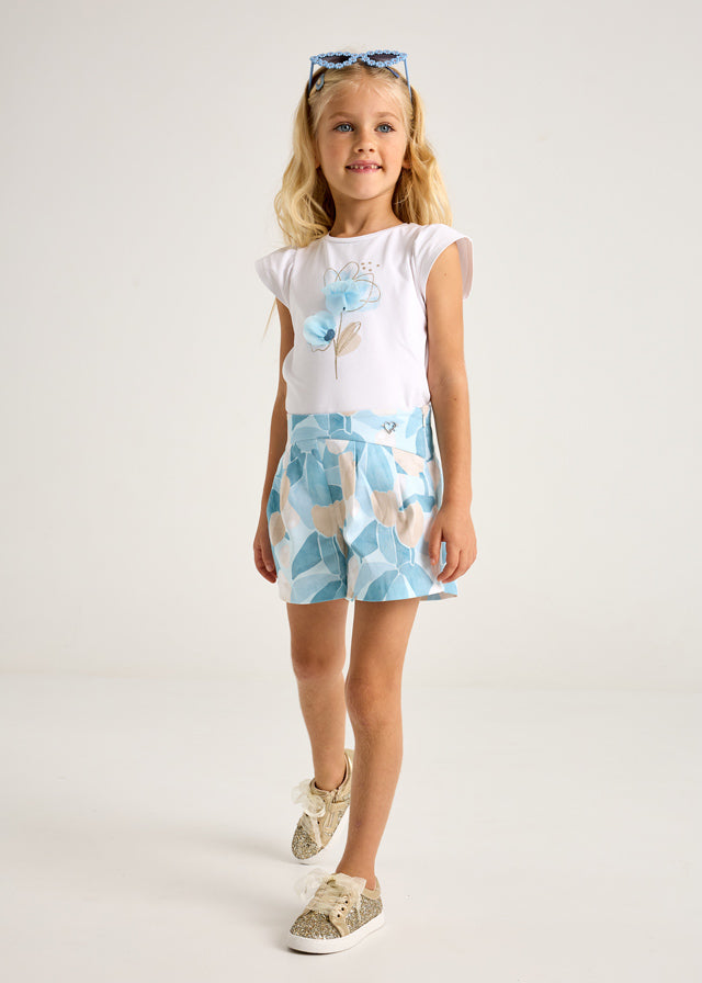 Pantaloncino stampato bambina