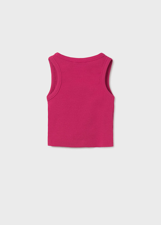 Girl's embroidery suspenders t-shirt