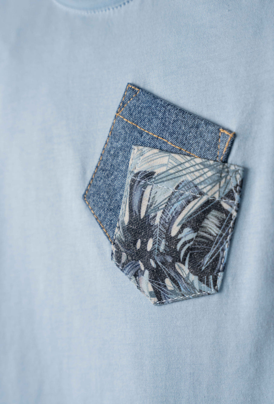 Completo maglietta, pantaloncino e bandana baby maschio