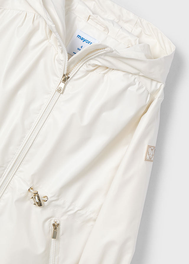 Girl's hooded windbreaker