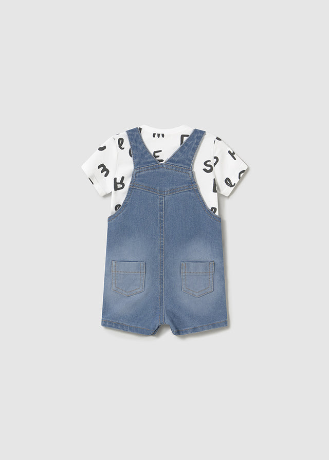 Baby overalls and t-shirt set