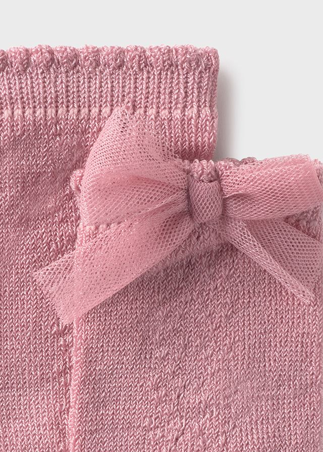 Calze con fiocco baby femmina