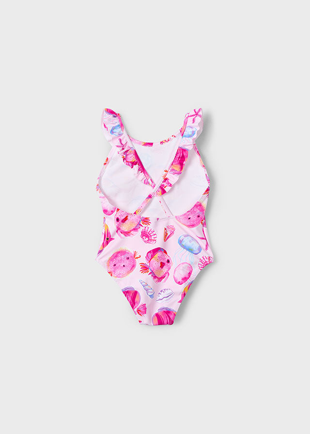 Costume stampato volant bambina