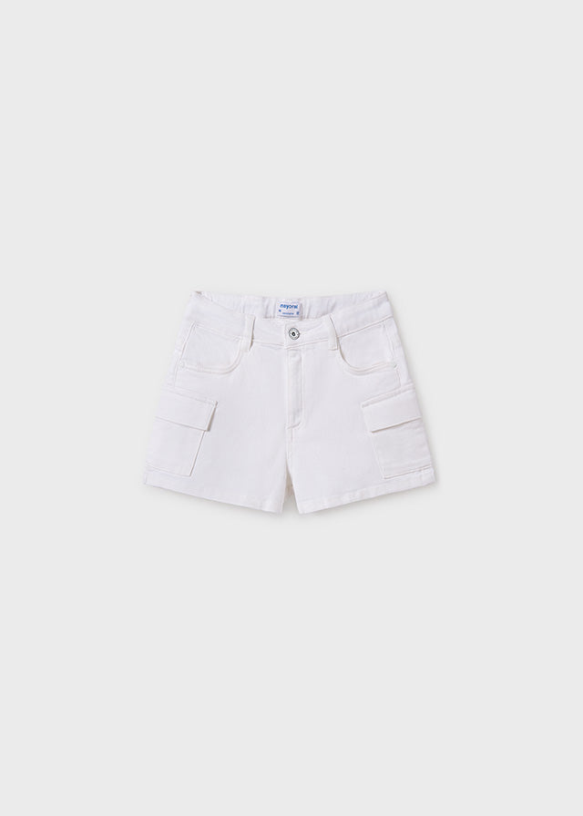 Girl's twill cargo shorts