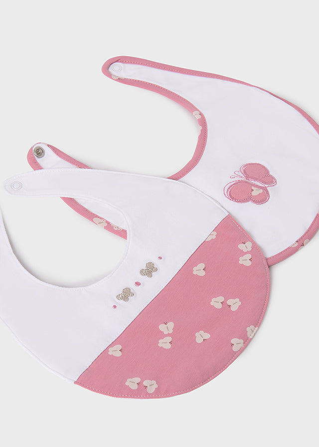 Set 2 bavaglini impermeabili neonata